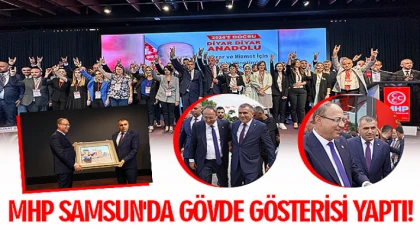 MHP Samsun'da Gövde Gösterisi! "Samsun İçin Birlikte El Ele" tanıtım programı